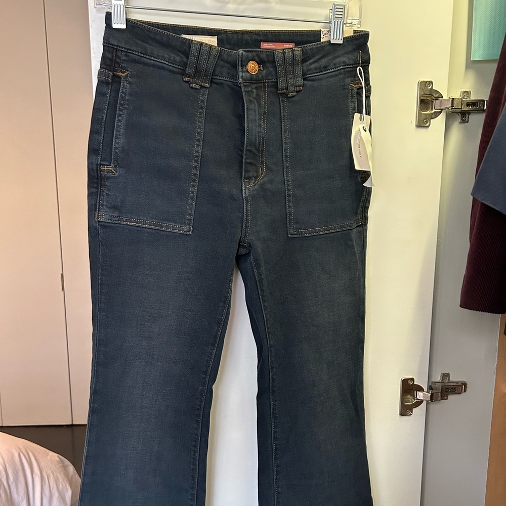Anthropologie THE ICON flare jeans size 27p NEW WITH TAGS
